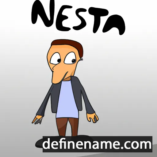 cartoon of the name Nesta