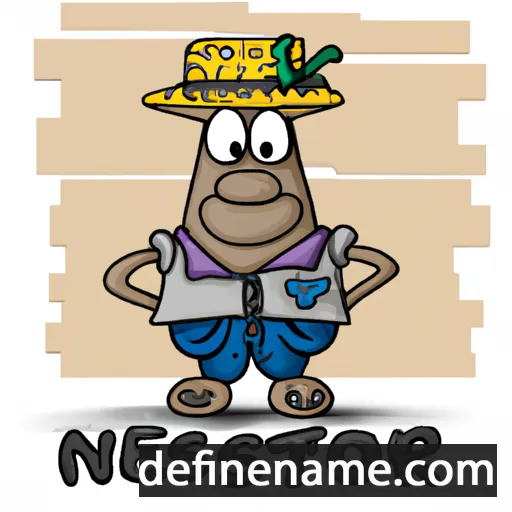 cartoon of the name Nestório