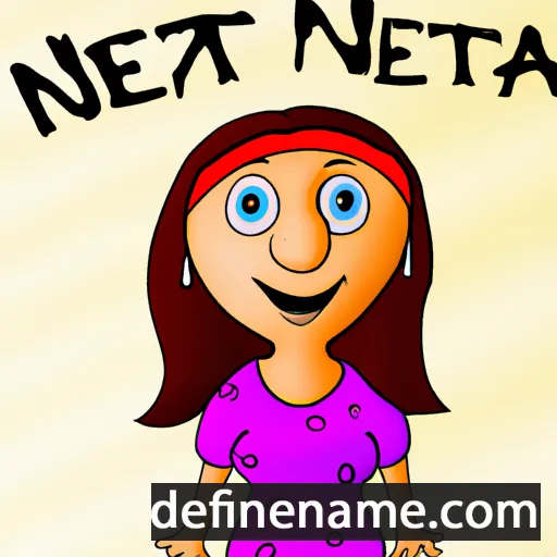 cartoon of the name Netina