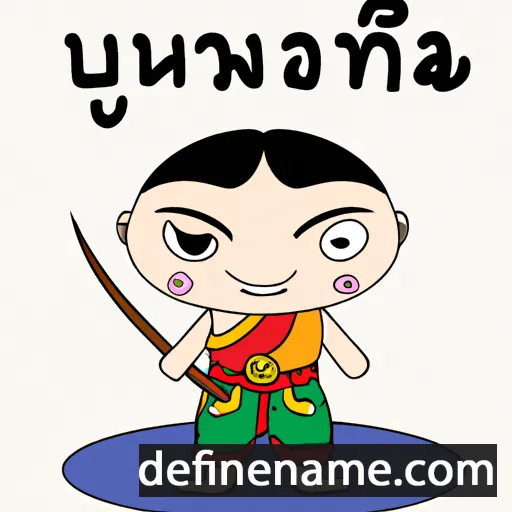 cartoon of the name Neungluthai