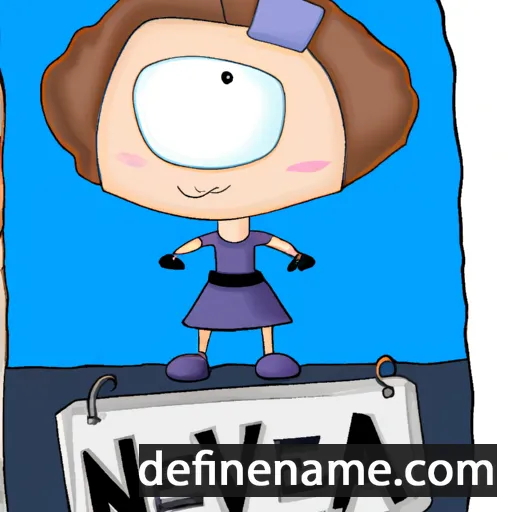 cartoon of the name Neva