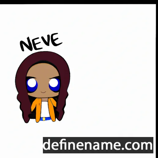 cartoon of the name Nevae