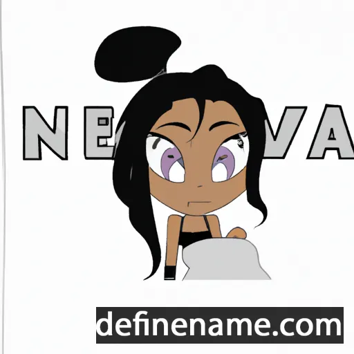 cartoon of the name Nevah