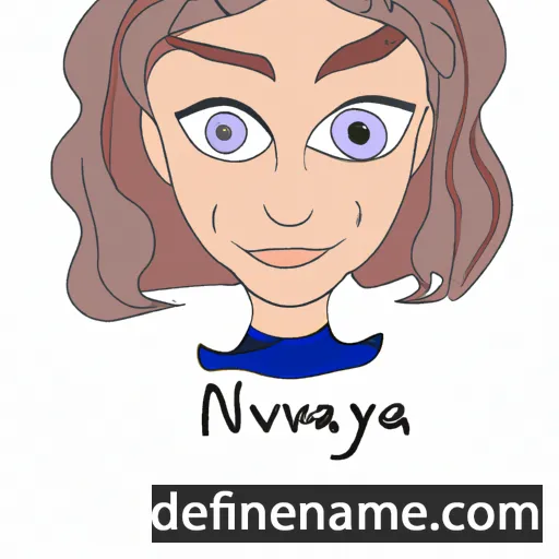 cartoon of the name Nevaya