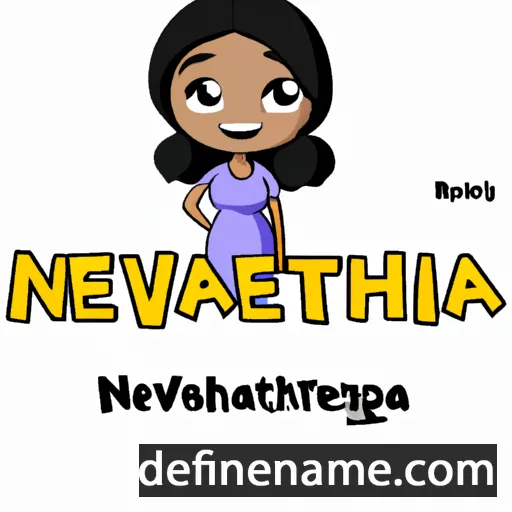 cartoon of the name Neveadhitha