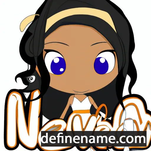 cartoon of the name Neveah