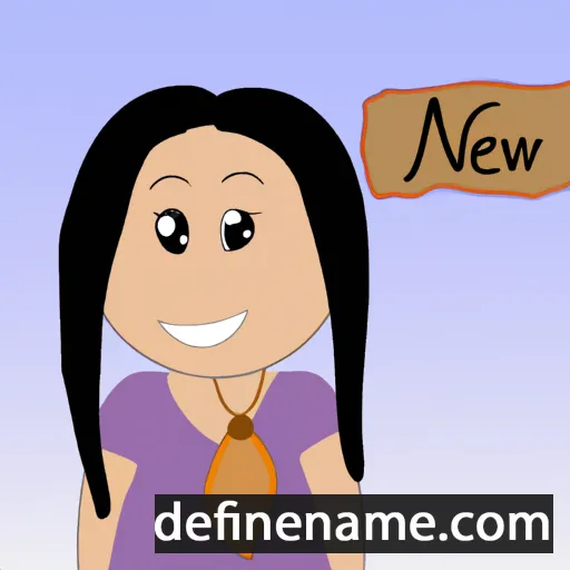 cartoon of the name Neveh