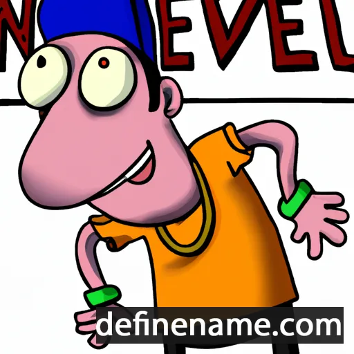 cartoon of the name Nevel