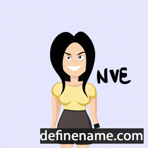 cartoon of the name Nevi