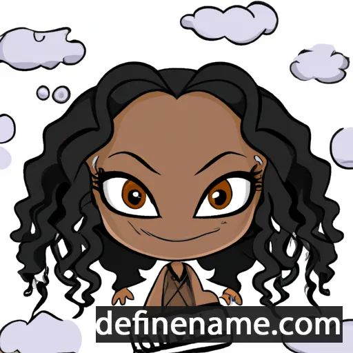 cartoon of the name Neviah