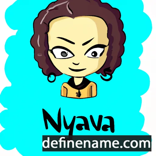 cartoon of the name Nevyana