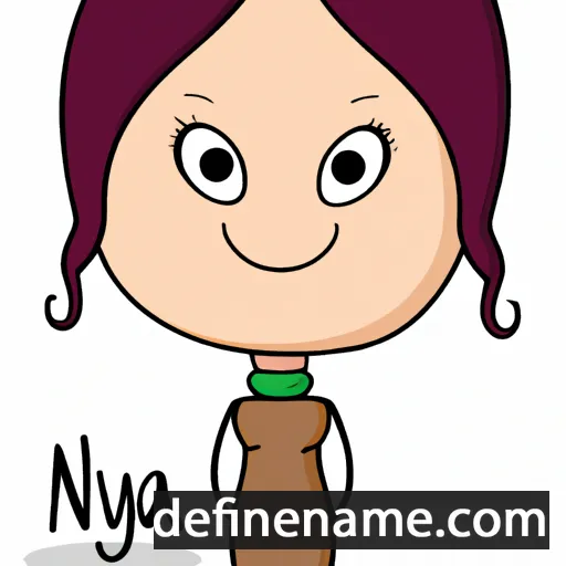 cartoon of the name Neya