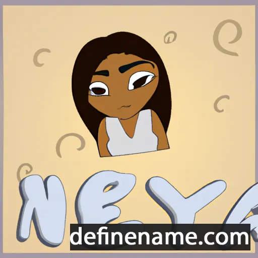 cartoon of the name Neya