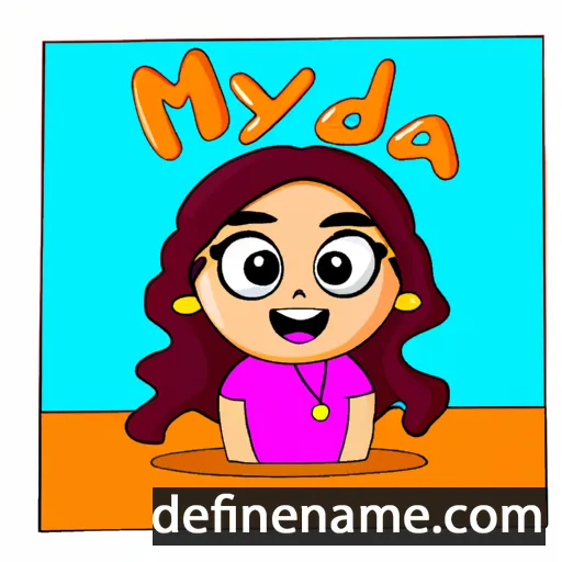 cartoon of the name Neyda