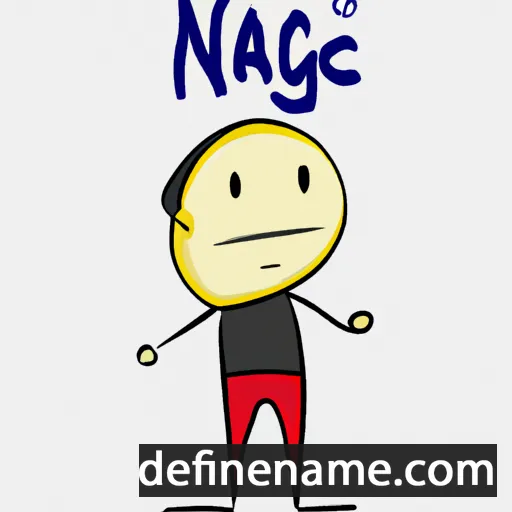 cartoon of the name Ngâ