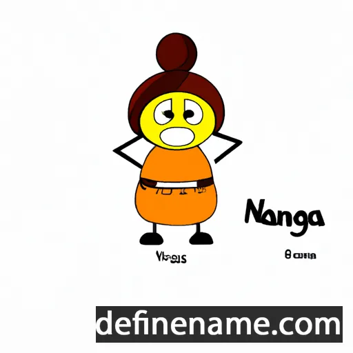 cartoon of the name Ngaanga