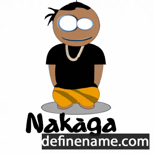 cartoon of the name Ngakau