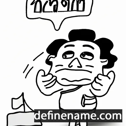 cartoon of the name Ngamnit