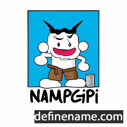 cartoon of the name Ngampit