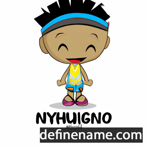 cartoon of the name Nghaminyigwe