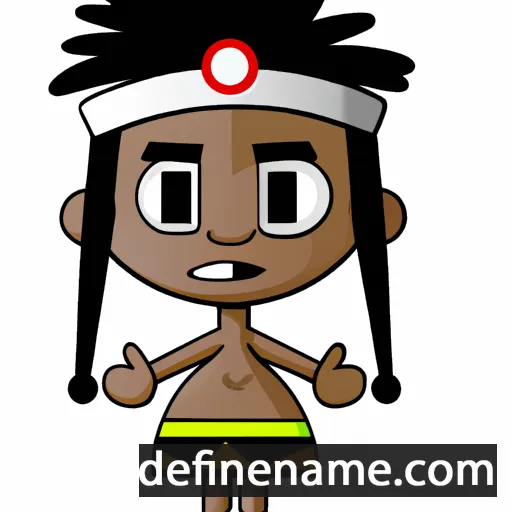 cartoon of the name Ngisaveni