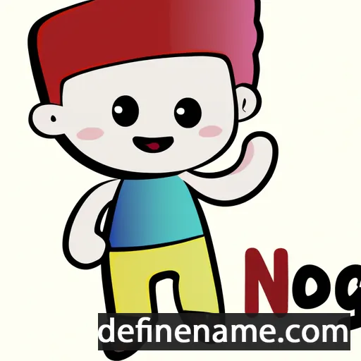 cartoon of the name Ngoan