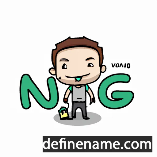 cartoon of the name Nguyễn