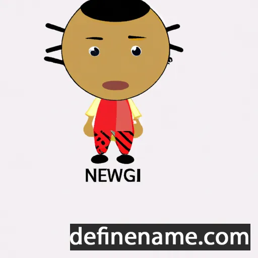 cartoon of the name Ngweji