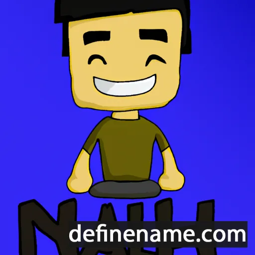 cartoon of the name Nhial