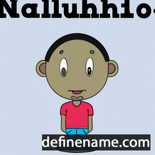 cartoon of the name Nhlamulo