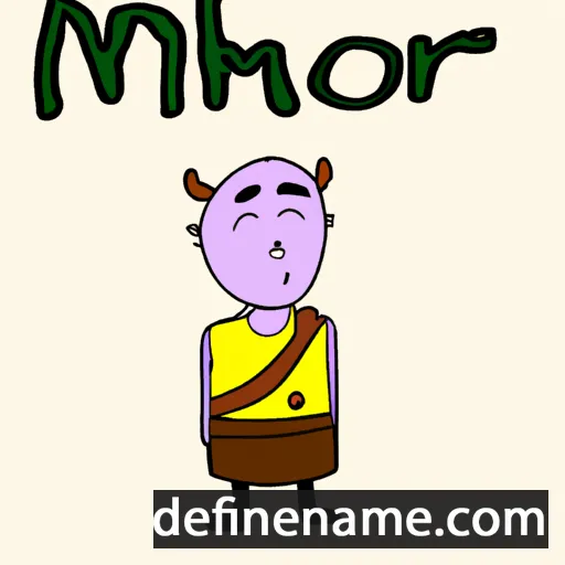 cartoon of the name Nhor