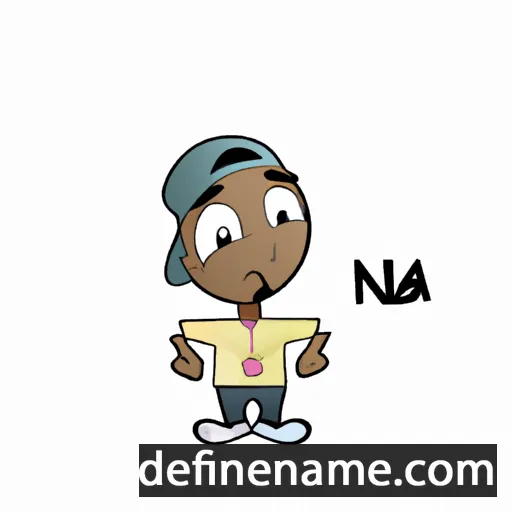 cartoon of the name Niab