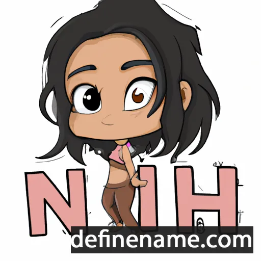 cartoon of the name Niah