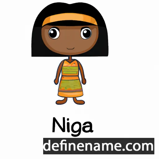 cartoon of the name Niaja