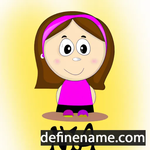 cartoon of the name Nína