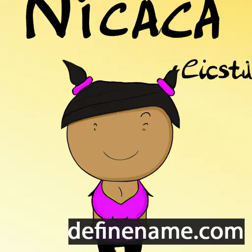 cartoon of the name Nicasia