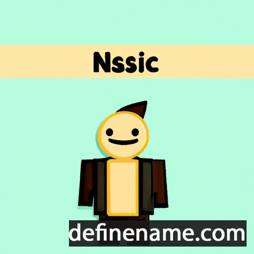 cartoon of the name Nicasijn