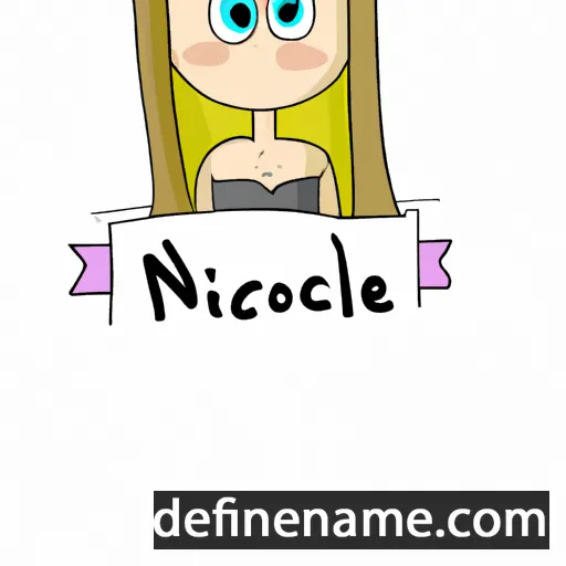 cartoon of the name Niccole