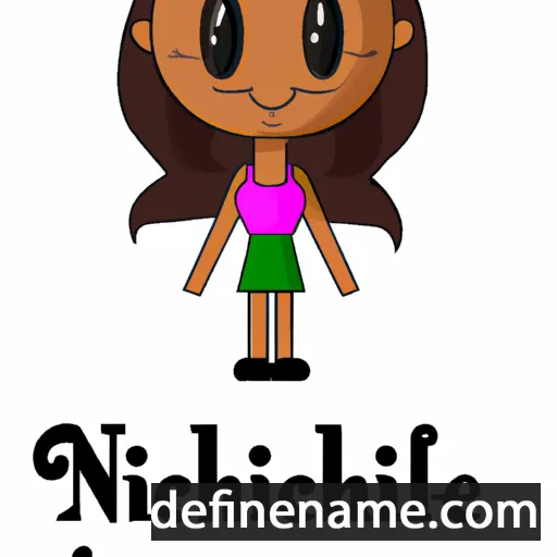 cartoon of the name Nicholle