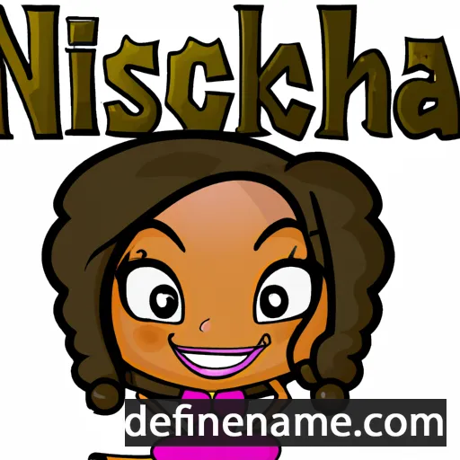 cartoon of the name Nickiesha