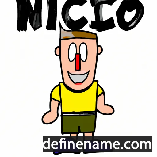 cartoon of the name Nicołò