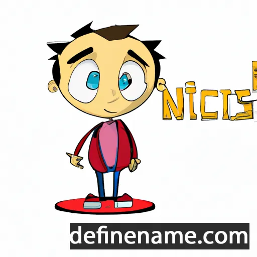 cartoon of the name Nicolàs