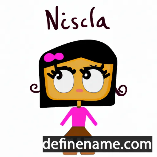 cartoon of the name Nicolàsa