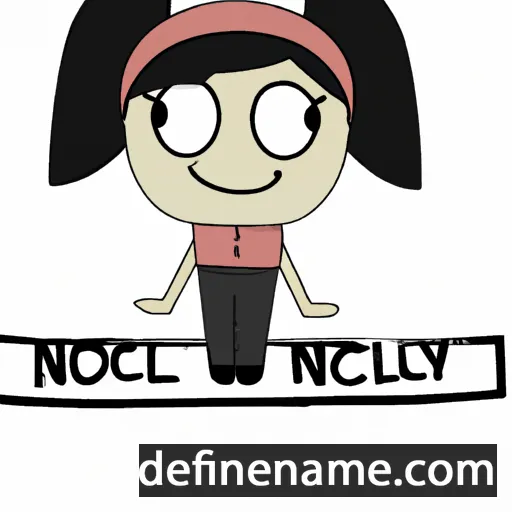 cartoon of the name Nicolly