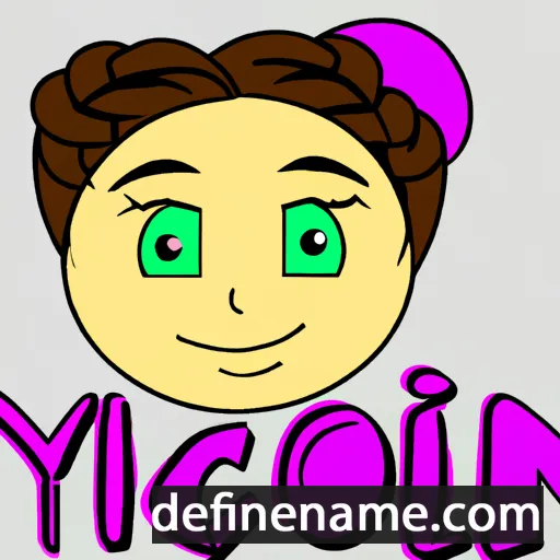 cartoon of the name Nicolyn