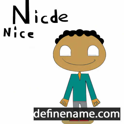 cartoon of the name Nicomède