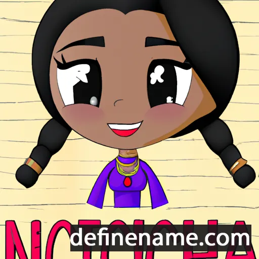 cartoon of the name Nicquiah