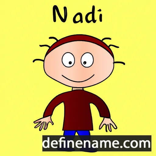 cartoon of the name Nidawi