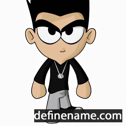 cartoon of the name Nieko