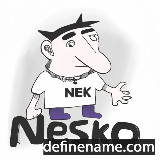 cartoon of the name Niesko